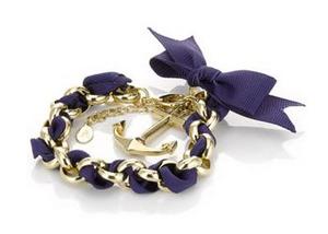 Chunky Anchor Ribbon Bracelet