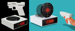 Gun O'Clock shooting alarm clock