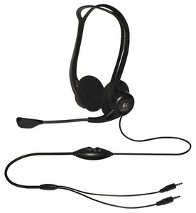 Наушники+микрофон, например Logitech PC Headset 860