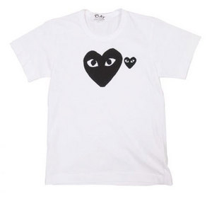 Майка Comme des Gar&#231;ons с чёрным сердечком