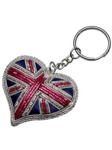 Brit Tastic Heart Keyring