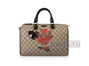 сумочка GUCCI Tattoo Heart Boston Joy