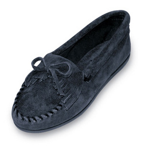 Minnetonka - 400 - Black Suede Moccasin