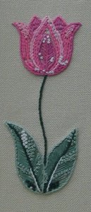 Retro Tulip Embroidery Kit