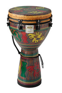 Remo Signature Series Leon Mobley Key-Tuned Djembes - Adinkra Finish