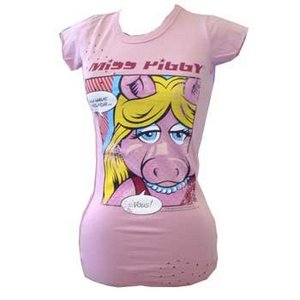 майка с miss piggy от bershka