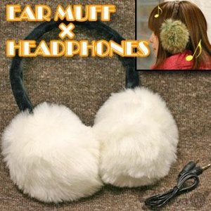 Fuzzy Earmuff Music Headphones