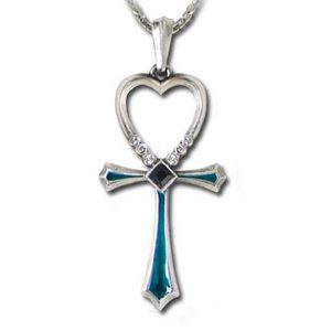 Кулон "Crystal Heart Ankh"