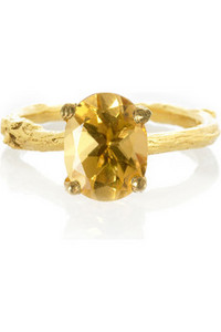 Citrine twig ring ALEX MONROE