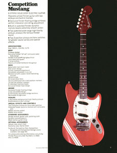 Fender Mustang Competition Red