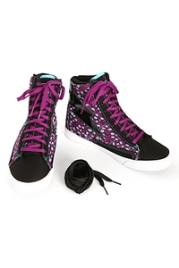 Кеды PUNKROSE PURPLE LEOPARD HIGH-TOP