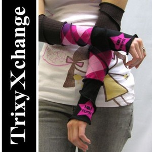 TRIXY XCHANGE - FINGERLESS GLOVES - Starrey Eyed for Argyle LIMITED EDITION