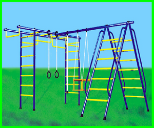 Дачный детский спортивный комплекс с качелями