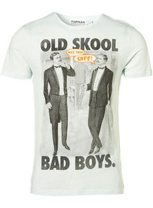 футболка TopMan Blue Bad Boys Humour T-shirt