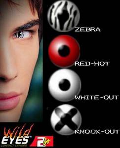 Цветные контактные линзы Wild Eyes(Red hot)