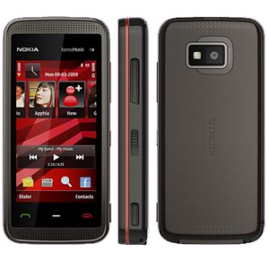 nokia 5530 xpressmusic black red