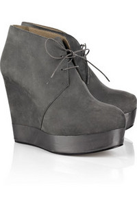 Acne Atacoma leather wedge shoes