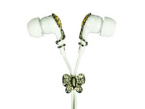 Logic3 Crystal Sounds Earphones- Flower/ Butterfly