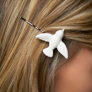 Porcelain Dove Bobbypin