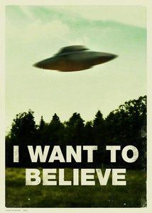 Плакат "I want to believe"