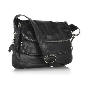 Crosstown leather messenger bag