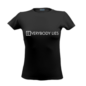 Футболка черная женская Everybody lies