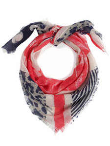 Union Jack Tie Dye Square Scarf