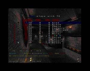 2.Майку узкую Quake3 черную (вид сзади)