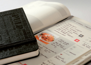 Moleskin recipe journal