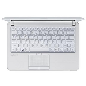 White Netbook Sony Vaio