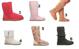 UGG с красивым узором