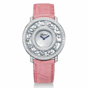 часы Chopard из коллекции "Happy diamonds" круглые с бриллиантами