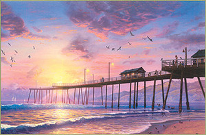 Thomas Kinkade Footprints In The Sand