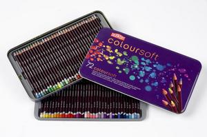 Набор цветных карандашей Coloursoft 72цв. мет.короб