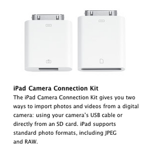 iPad Camera Connection Kit