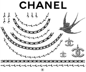 chanel tamporary tattoo