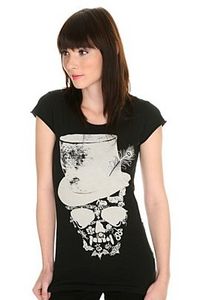 Black Skull Hole Pattern Tee