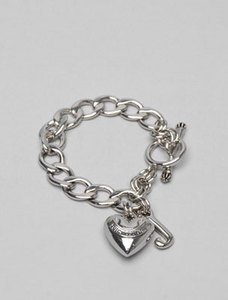 Juicy Couture Classic Starter Charm Bracelet in Silver