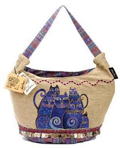 Сумка Laurel Burch `Indigo Cats -Jacquard`