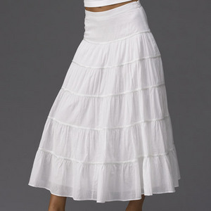 white long summer skirt