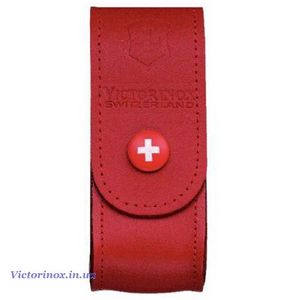 Чехол для ножей Victorinox красный кожаный