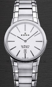 Часы EDOX из серий High Elegance Ultra Slim (которые очень тонкие) на металлическом браслете