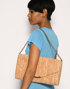 ASOS Cork Envelope Clutch With Detachable Shoulder Strap