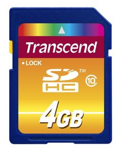 Transcend SD-HC 4 Gb class 10