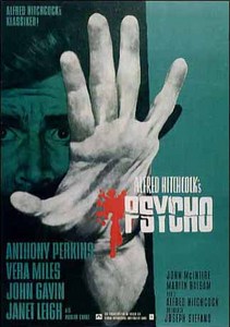 Оригинальный постер к фильму "Psycho" Хичкока