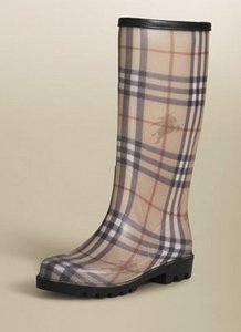 Burberry резиновые сапоги