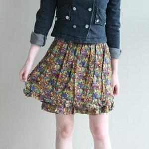 Floral Print Skirt