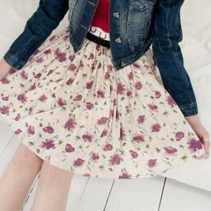 Floral Print Skirt