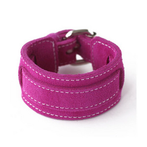 The Perfect Suede Cuff - Deep Pink