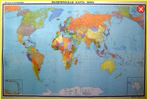 Большая политическая карта мира